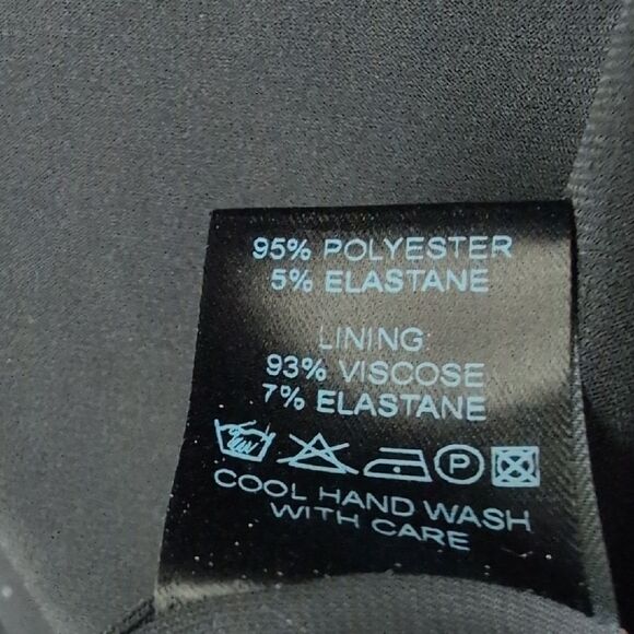 The Fold Clifton Black Dress Size 12 Comfortable Power Dressing - Picture 8 of 10